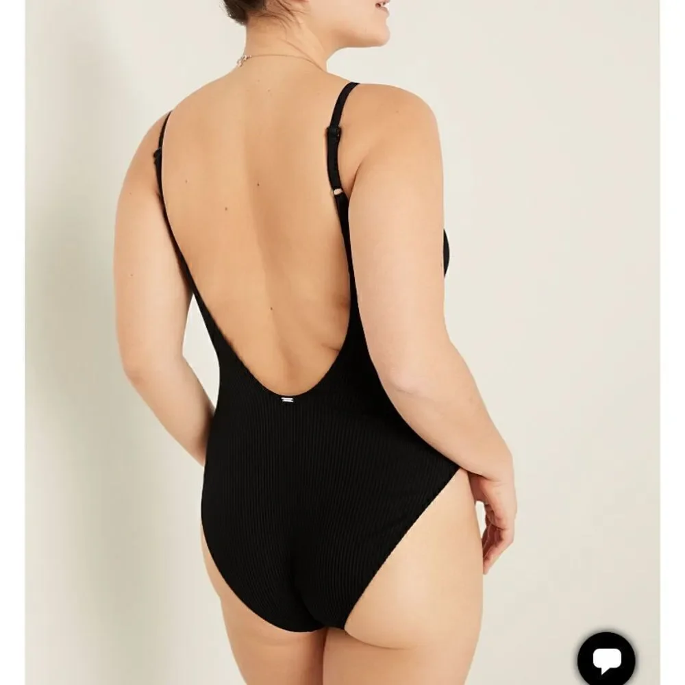 STRAPPY SIDE RIBBED ONE-PIECE